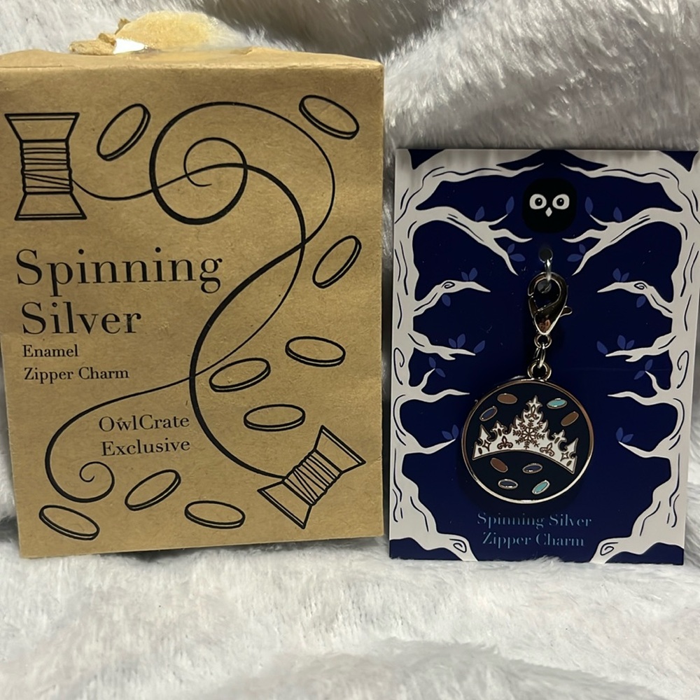 Spinning Silver Zipper charm
